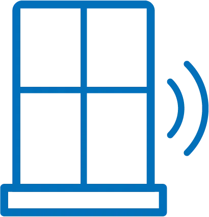 instant alerts with door and window security sensors
