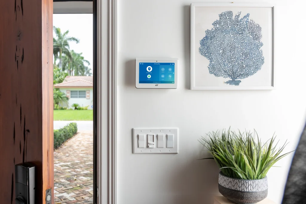 touchscreen security control panel